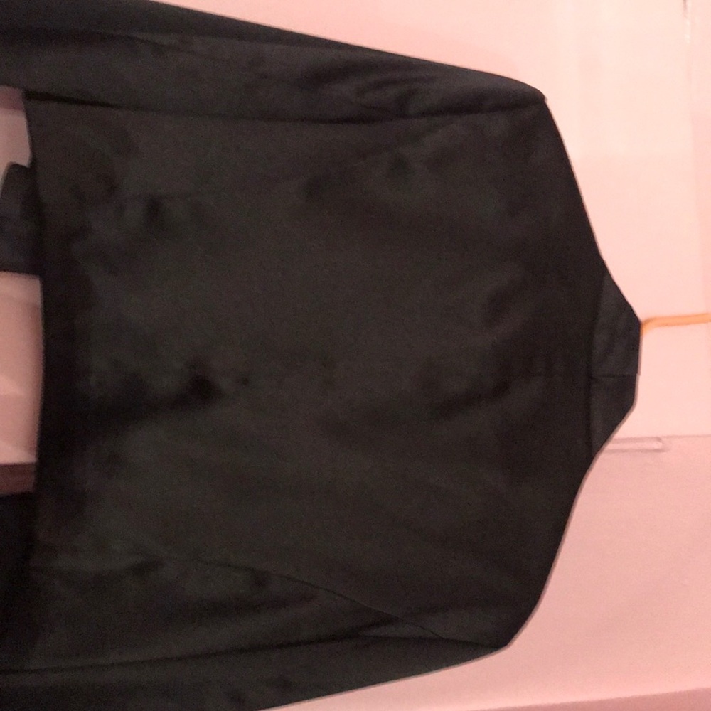 Blk satin short jacket